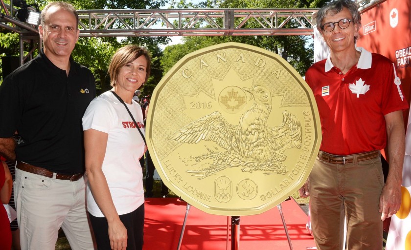 2016 Lucky Loonie paying tribute to Canadian Olympic and Paralympic athletes