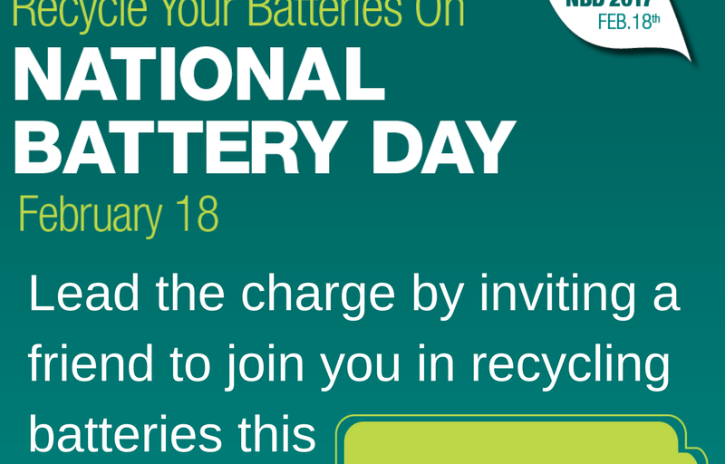 Consumers Encouraged to Charge Up on National Battery Day